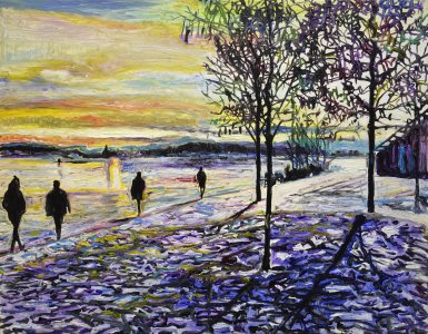 The light through the trees (study for) ©Peter Weidenbaum